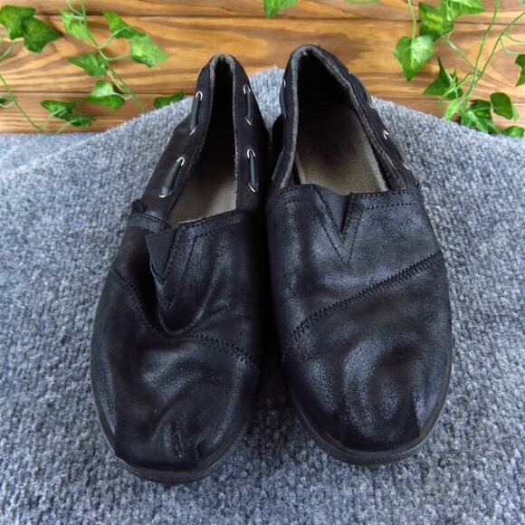 Bobs By Skechers Women's Memory Foam Boat Shoe Black Synthetic Sz 9 Medium Used - Picture 2 of 7